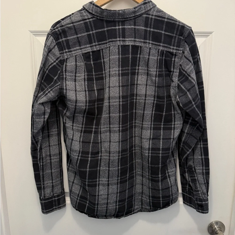 On the Byas Black and Gray Checkered Shirt - Picture 4 of 4
